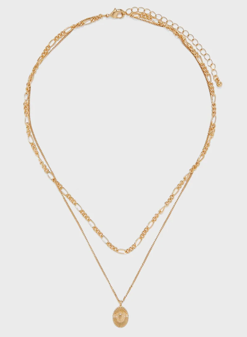 FOREVER 21 Pendant Layered Necklace