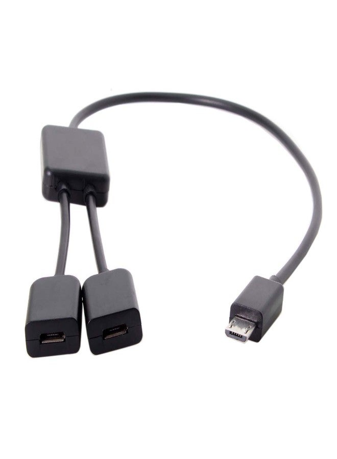 Chenyang كابل تشين يانغ ميكرو USB OTG، كابل محور مزدوج 1 ذكر إلى 2 أنثى لمنافذ اللابتوب والكمبيوتر والفأرة وقرص الفلاش - Image 1