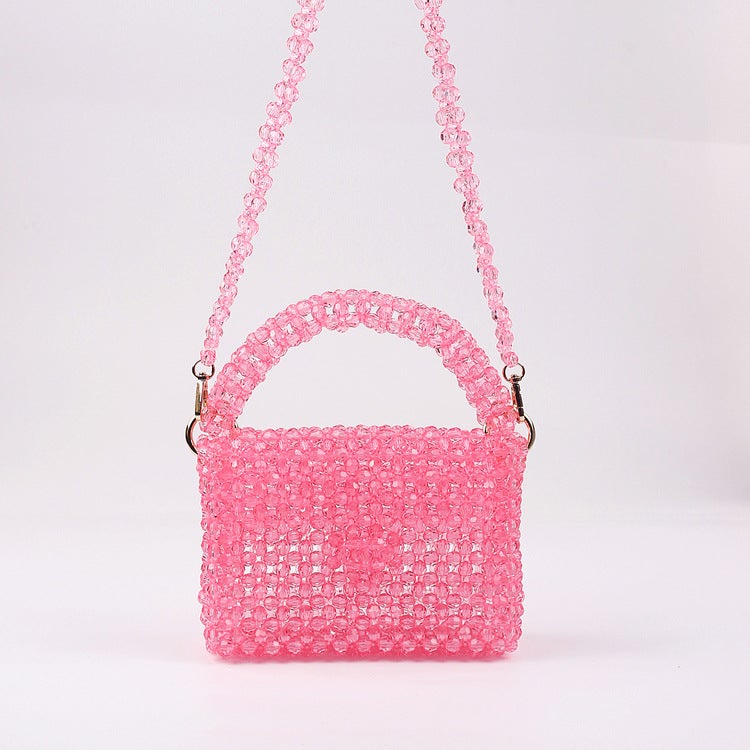New Creative Acrylic Multi-Color Hand Beaded Women'S Bag Fashion Casual All-Match Woven Crossbody Evening Bag - Image 2