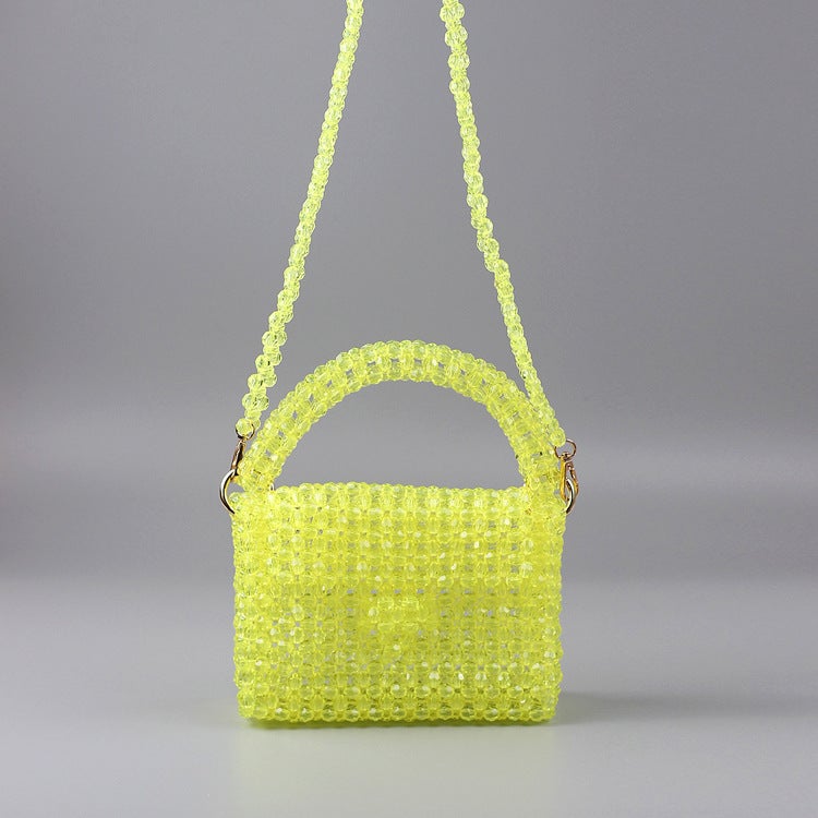 New Creative Acrylic Multi-Color Hand Beaded Women'S Bag Fashion Casual All-Match Woven Crossbody Evening Bag - Image 3