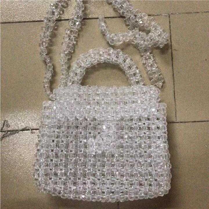 New Creative Acrylic Multi-Color Hand Beaded Women'S Bag Fashion Casual All-Match Woven Crossbody Evening Bag - Image 1