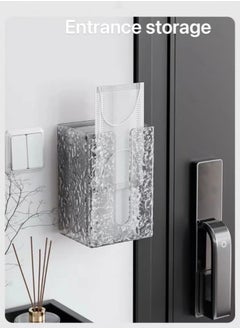 ShebSheb Wall Mounted Tissue Holder,Glacier Pattern Paper Organizer Dispenser,Large Tissue Storage Box for Kitchen,Bathroom,Home, Office  - Image 2