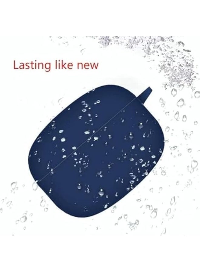 اوراما جراب سيليكون من دلع موبايلك متوافق مع سماعات أذن Oraimo FreePods 3C – حافظة واقية ناعمة مضادة للصدمات مع حلقة تثبيت – لون أزرق - Image 2