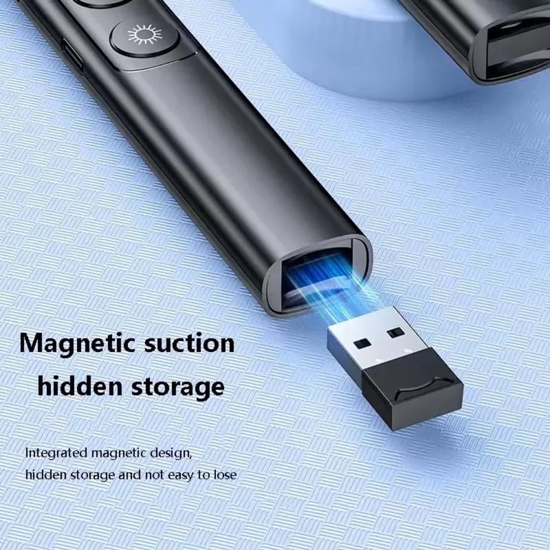 COOLCOLD Wireless Presenter Remote with Red Laser Pointer – 2.4GHz PowerPoint Clicker with Page Up/Down Control – USB Receiver Slide Advancer for PPT Presentation - Image 5