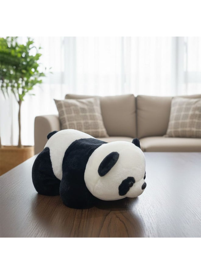 DANUBE HOME 27 cm Black & White Panda Plush Soft Toy – Cute Stuffed Animal, Huggable Plush Panda, Great Gift for Toddlers & Children - Image 1