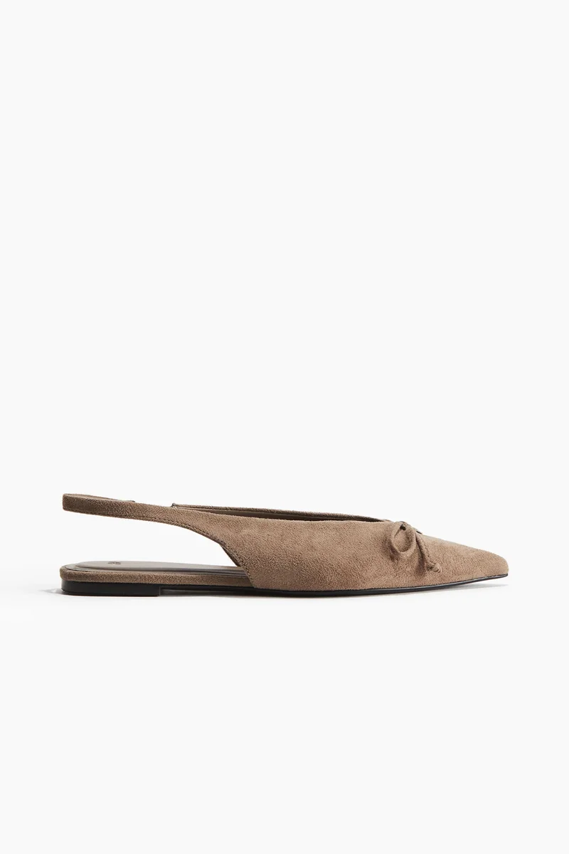 H&M Bow-decorated slingbacks