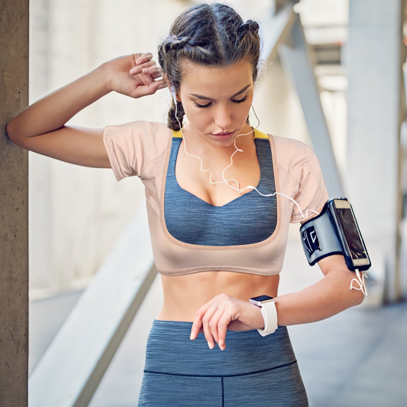 🏋️ صدرية نسائية واقية من العرق تحت الإبط تنفسية قصيرة مريحة للرياضة والاستخدام اليومي لون بشرة مقاس متوسط - Image 4