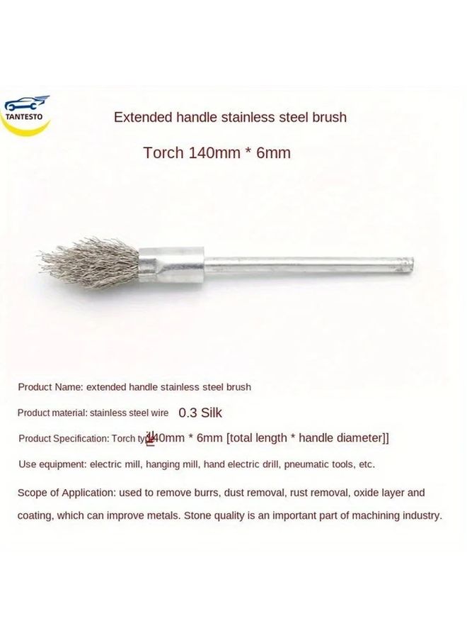 Heavy Duty Steel Wire Brush 1pc Flexible Bristles Ergonomic Handle Universal Diesel Engine Grinding Tool - Image 4