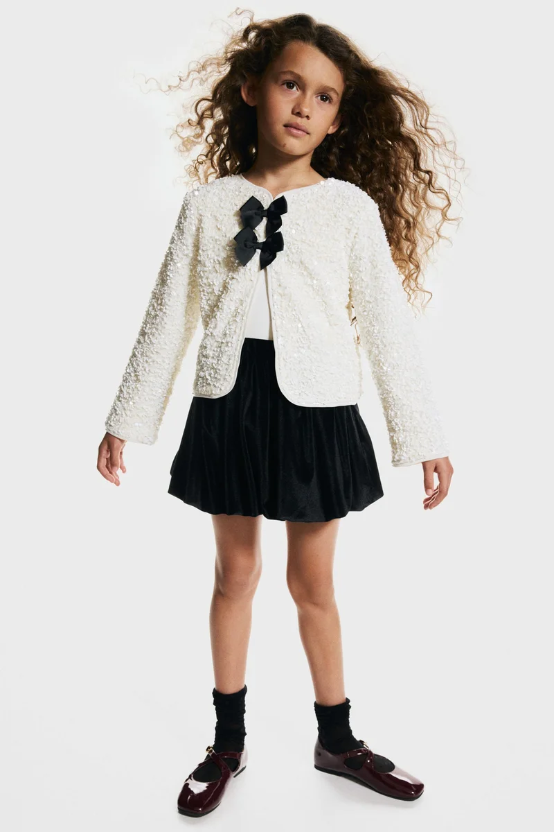 H&M Bow-detail balloon skirt