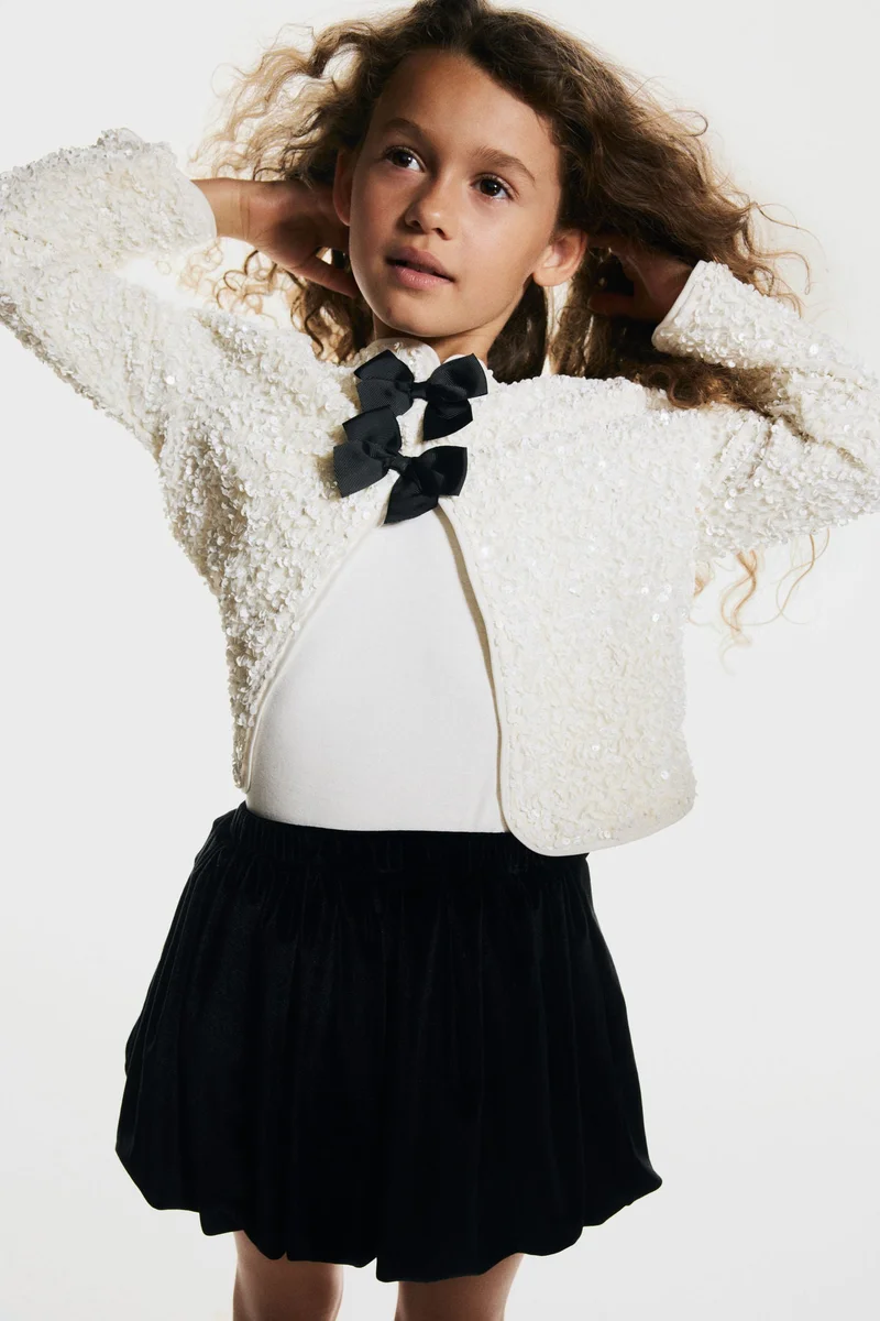 H&M Bow-detail balloon skirt