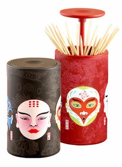 Pop up Plastic Toothpick Holder Toothpick Box Special Toothpick Dispenser Toothpick Cotton Swab Storage Box Unique Home Design Decoration Great Gifts 2 Pcs