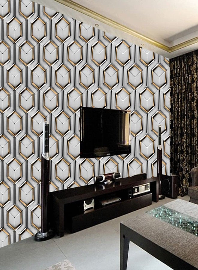 DECOR PRODUCTION Self Adhesive Wallpaper Wall Sticker for Home Decor, Living Room, Bedroom, Hall, Kids Room, Play Room(wallpaper-82-pt04, 10sq.ft) - Image 3