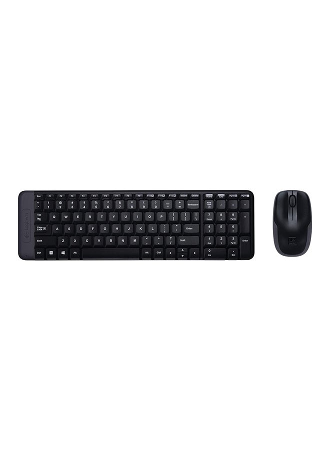 MK220 Wireless Keyboard And Mouse Combo black