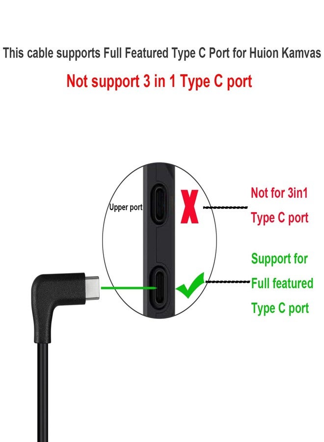 QCEs USB C to USB C 3.1 Gen 2 Cable 6.6Ft, Right Angle Type C Cable 4K Video Display 10Gbps Data Transfer 100W PD Charging Compatible with Huion Kamvas 13 Full Featured Type C Port, iPhone 16 - Image 2