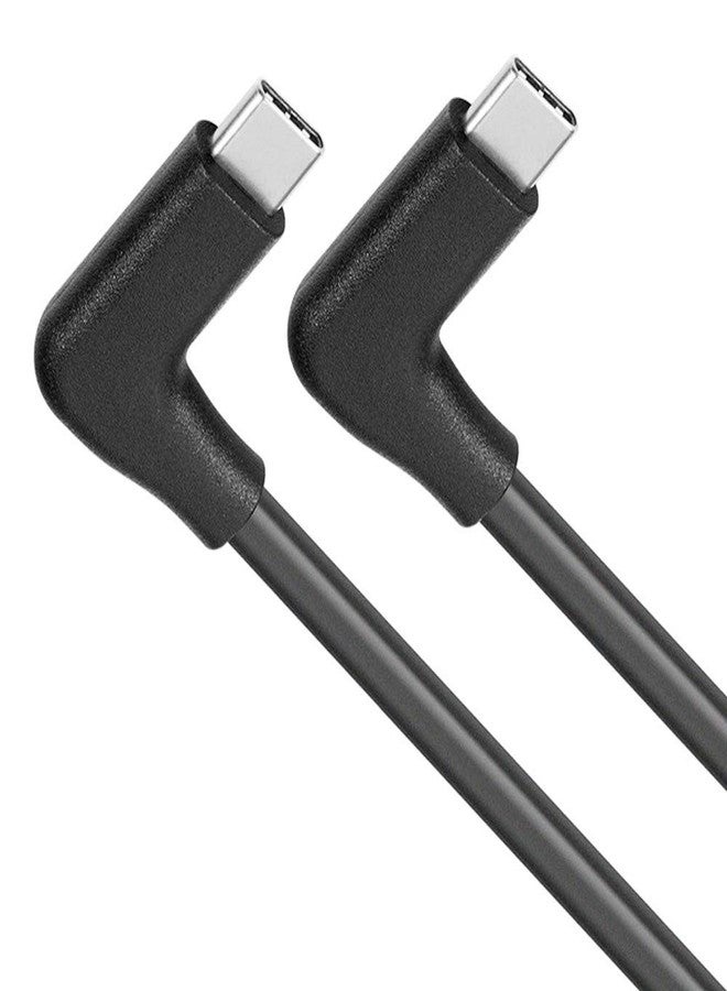 QCEs USB C to USB C 3.1 Gen 2 Cable 6.6Ft, Right Angle Type C Cable 4K Video Display 10Gbps Data Transfer 100W PD Charging Compatible with Huion Kamvas 13 Full Featured Type C Port, iPhone 16 - Image 1