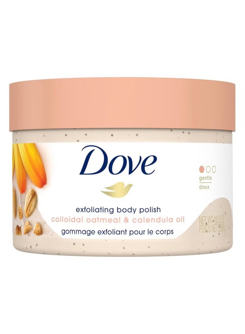Dove Colloidal Oatmeal and Calendula Oil Exfoliating Body Polish 298g - Image 1