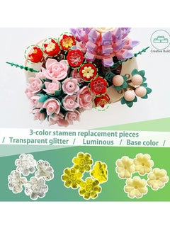 Excefore Succulents Building Set Cute Botanical Collection,Gifts for Girls Boys Kids 8+ and Adults, Bonsai Plant Garden-Classic Bricks Compatible with Lego (JK2722-Sweetheart-327PCS)  - Image 2