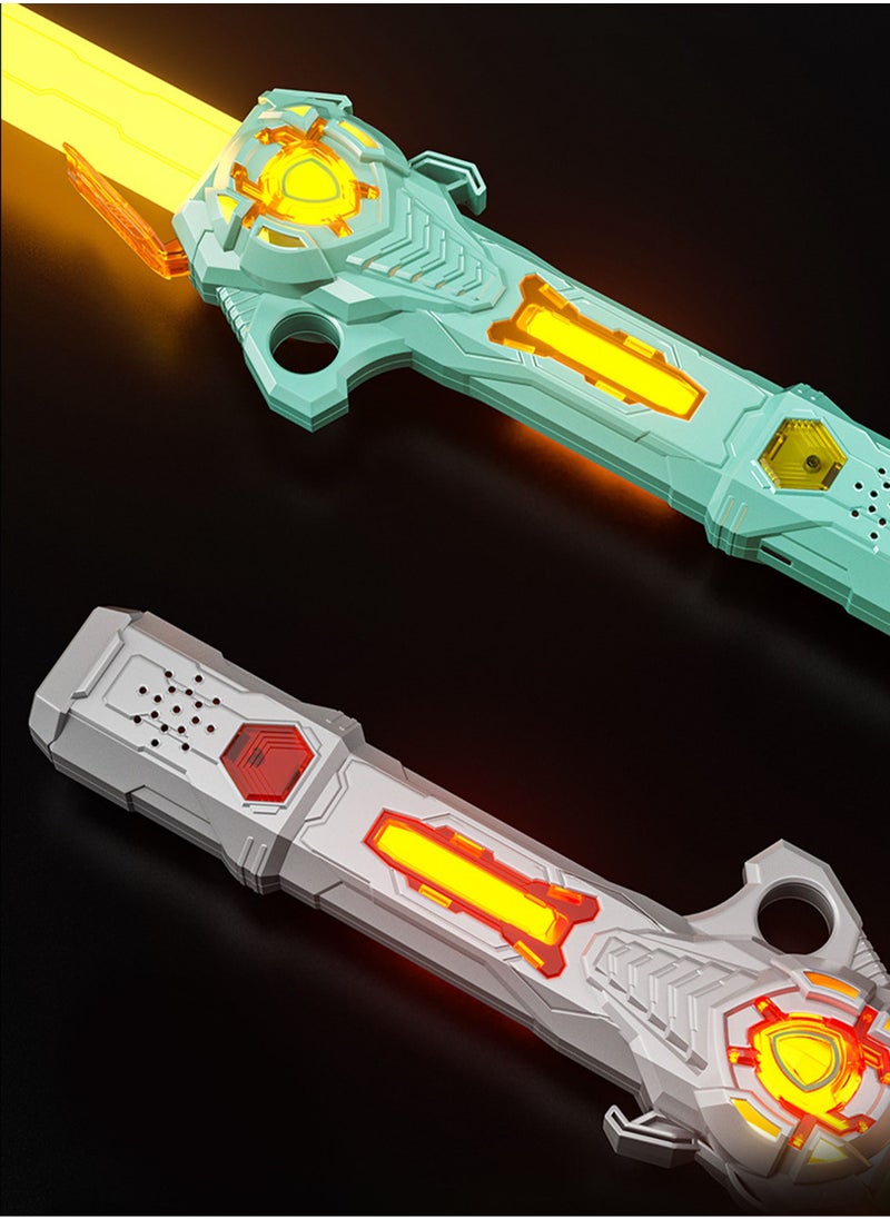 MissTiara - 2 Piece Convertible 16 Color Light Effect Telescopic Lightsabers with 3D Dynamic Sound Effect and 2 Pieces Can be Combined - Image 1