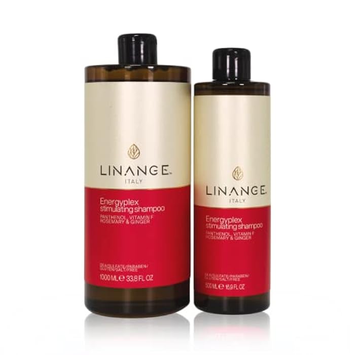 LINANGE Energyplex Shampoo - Energizing Shampoo for Weak, Brittle Hair, 500ml / 16.9 oz. - Image 4