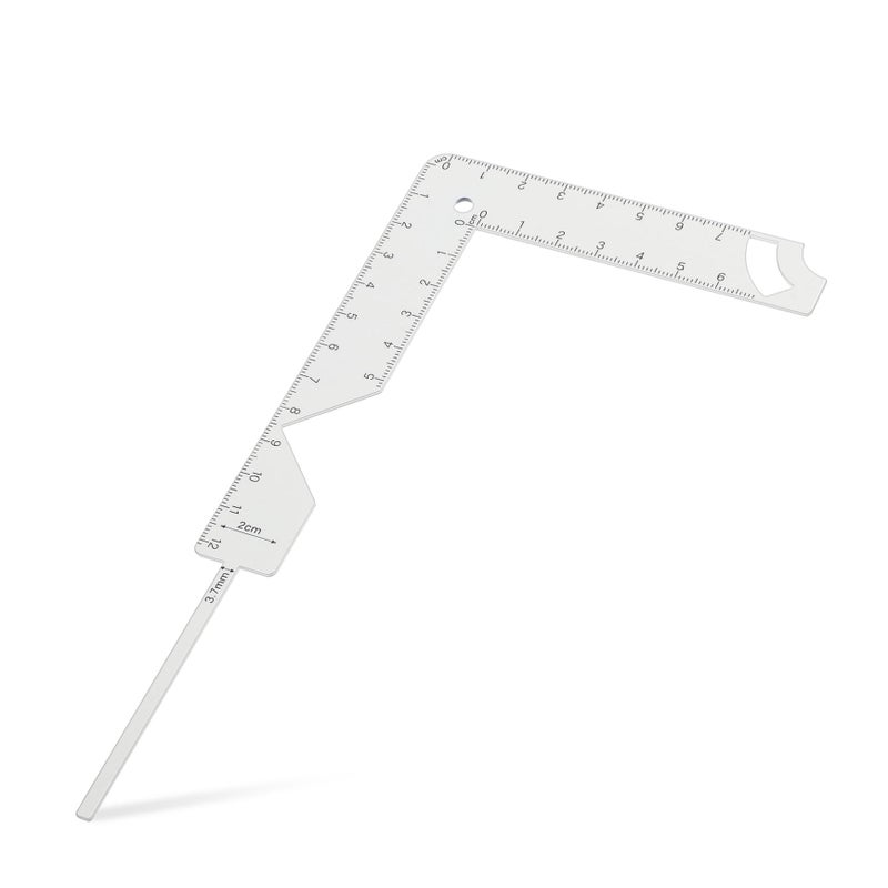 2 Pcs Metal Bookbinding Ruler Template Multi Functional Cover Guide Tool Kit - Image 4
