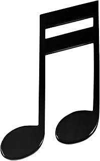 Broadway Gifts Broadway Gifts Black 16th Note Glossy Wooden Wall Decoration  - Image 1