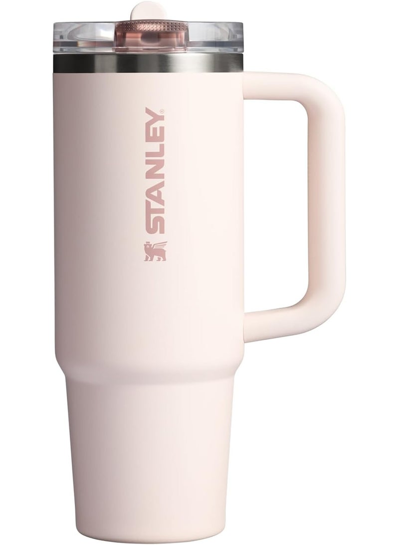 Stanley Quencher ProTour Flip Straw Tumbler with Leakproof Lid 40 oz | Built-In Straw & Handle | Cupholder Compatible for Travel | Insulated Stainless Steel Cup | BPA-Free | Rose Quartz - Image 1