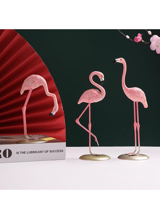 Bluejw Creative Flamingo Resin Ornaments Living Room Bedroom Pink Decoration Display Props Modern Simulation Flamingo Gift - Image 3