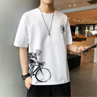 Bicycle-White-short sleeve