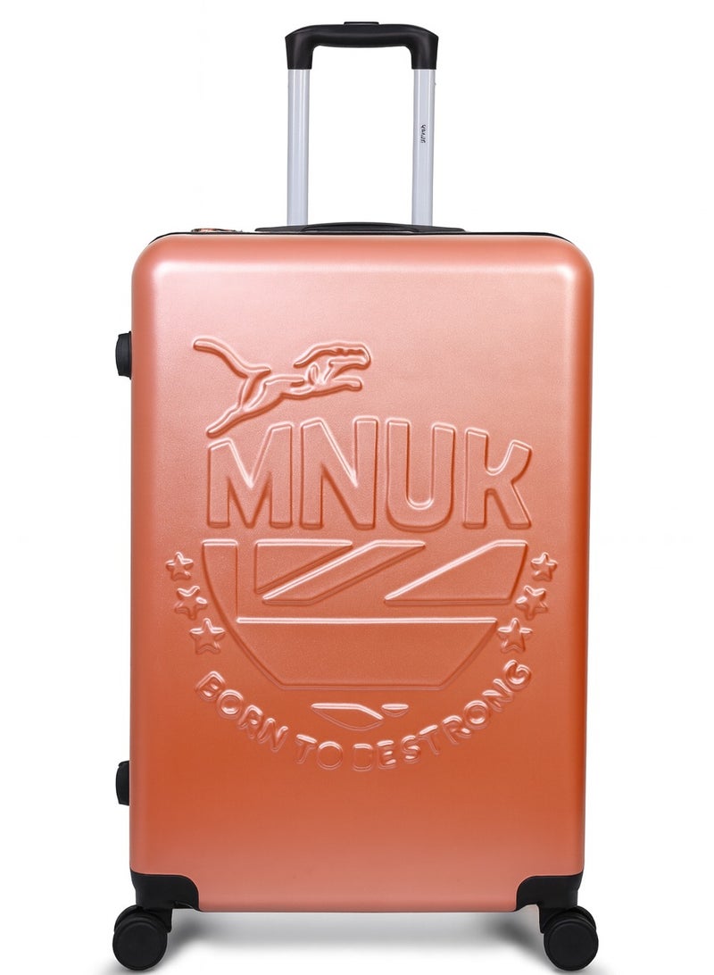 MNUK MANCHESTER 28inch Luggage bag| Polycarbonates & ABS Hardside Luggage Trolley with TSA Lock| Double 360Â° 4 Wheeler| Large-28 Inch|Rose Gold - Image 1