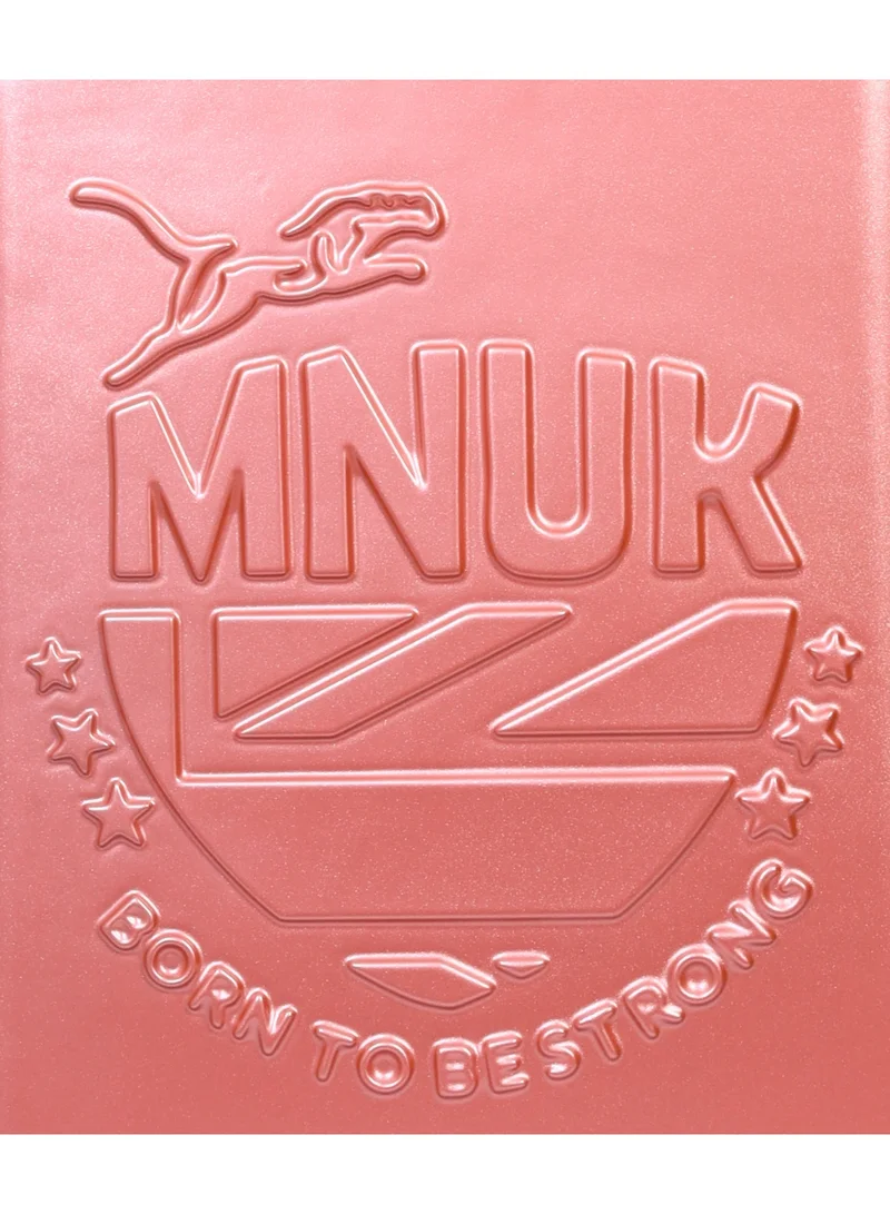 منيك حقيبة سفر مانشستر  بوصة بعجلات دوارة وقفل  بلون ذهبي وردي