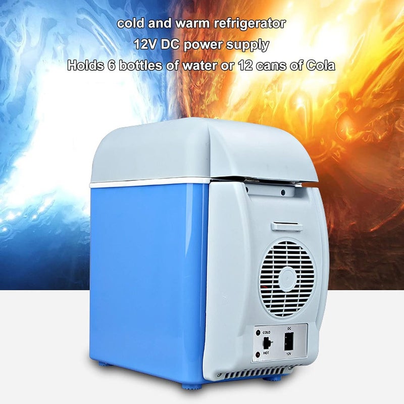 TOPINCN Car Fridge, 12V Portable Cooler and Warmer, Electric Cooler Mini Car Refrigerator with Power Cord and Strap - Image 2