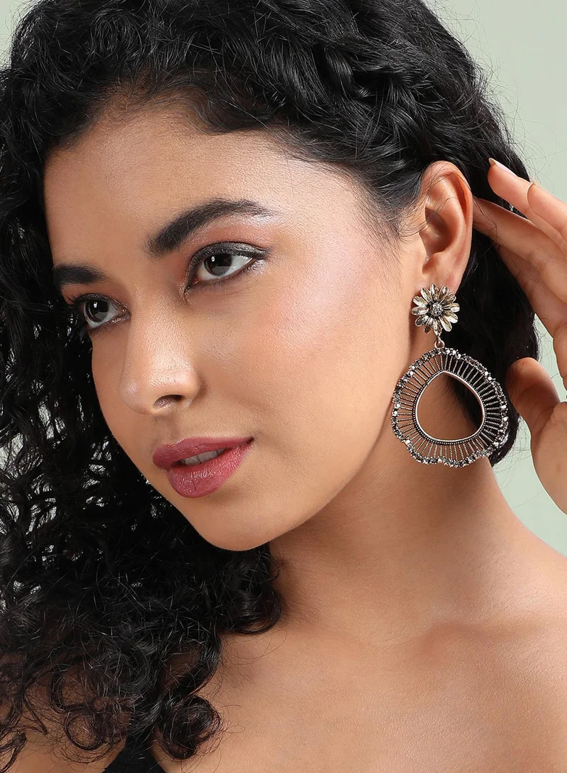 Sohi  Daisy Teardrop Swirl Artificial Drop Earring Jewellery for Women | Best Price UAE