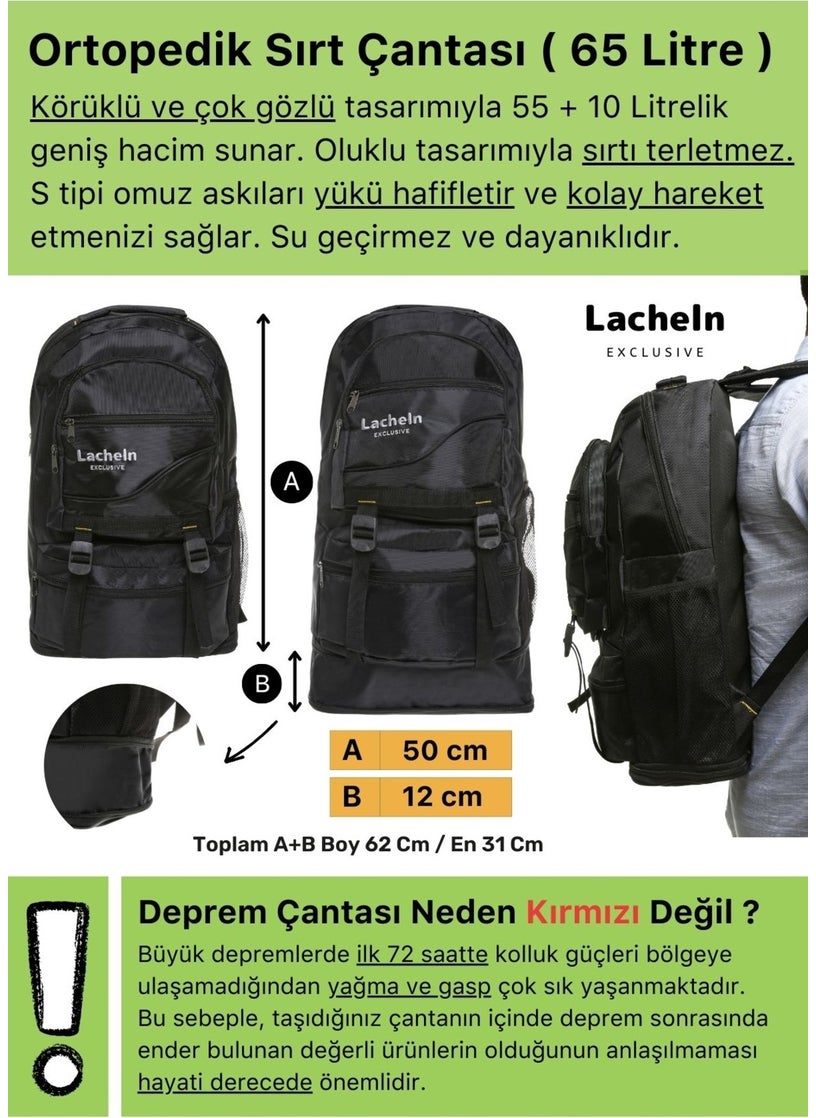 Lacheln Mega Package Fully Comprehensive Ready Earthquake Bag Afad Acute For 3 4 5 Person Best Big Bag First Aid Emergency Kit Survival Kit  - Image 2