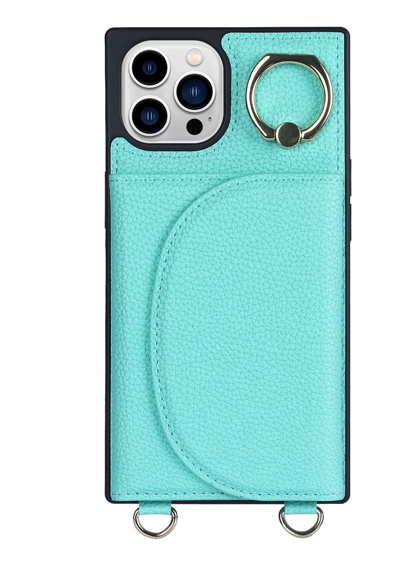 Suteni Ring Buckle Back Cover Magnetic Leather Phone Case for iPhone  - Image 1