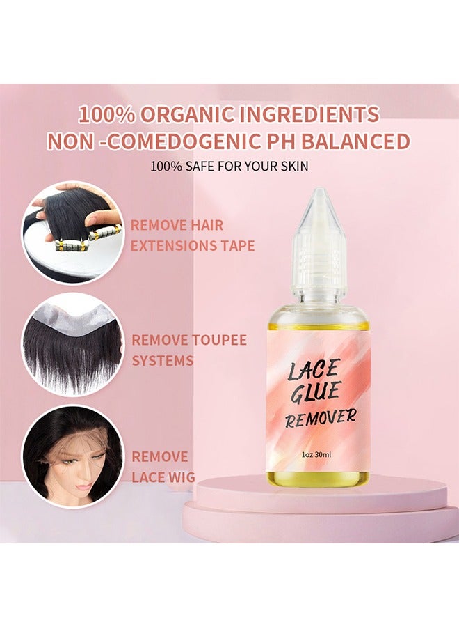 مودميت 38ML Lace Wig Glue And 30ML Adhesive Remover Set, Lace Wig Glue Safe Non-Toxic Glue, Waterproof Invisible Bonding, Perfect Combination For Front Lace Wigs - Image 4