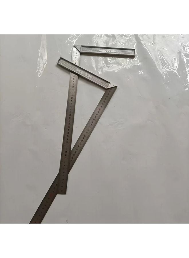 Silvery Aluminum Angle Ruler 196.85 Inch Waterproof Steel Square for Woodworking Industrial Measurements - Image 5