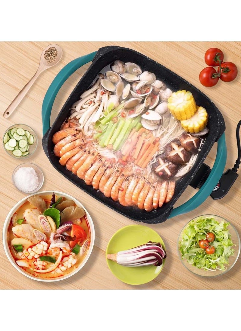 Winning Star Cook Pan Hot Pot Electric Cooking Multifunction1600W Nonstick Electric Skillets  - Image 5