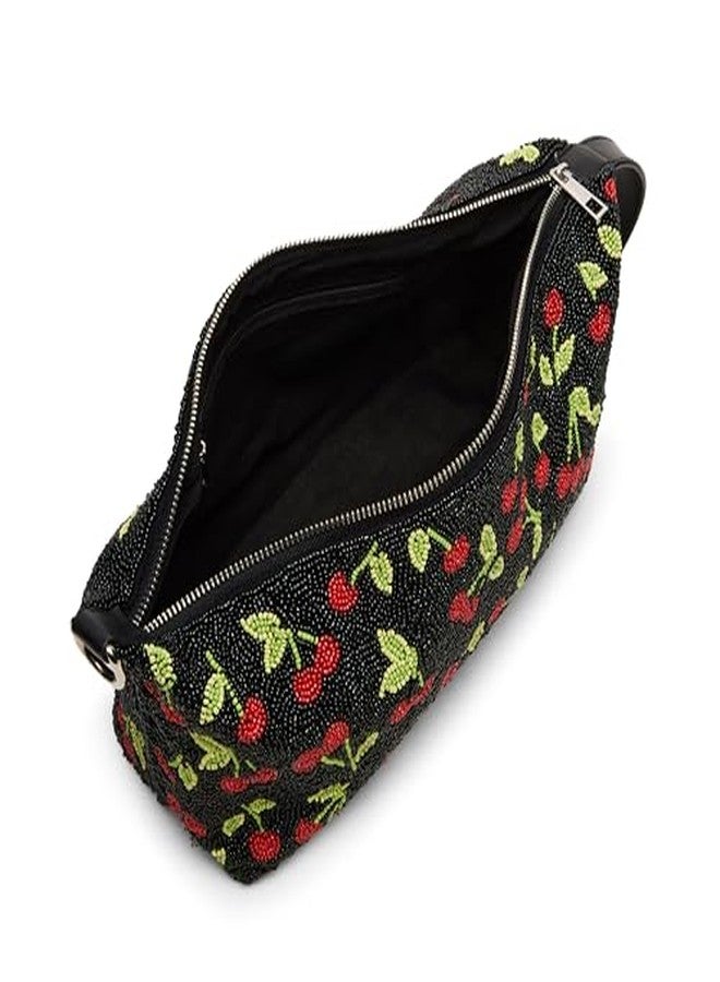 Steve Madden Emersyn Beaded Shoulder Bag, Cherry - Image 4