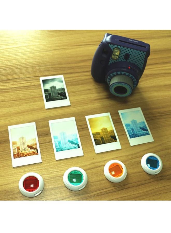 Set Of 4 Caiul Instax Mini Color Close Up Selfie Lens For Instax Mini 8, Mini 7S Red/Blue/Green  - Image 3