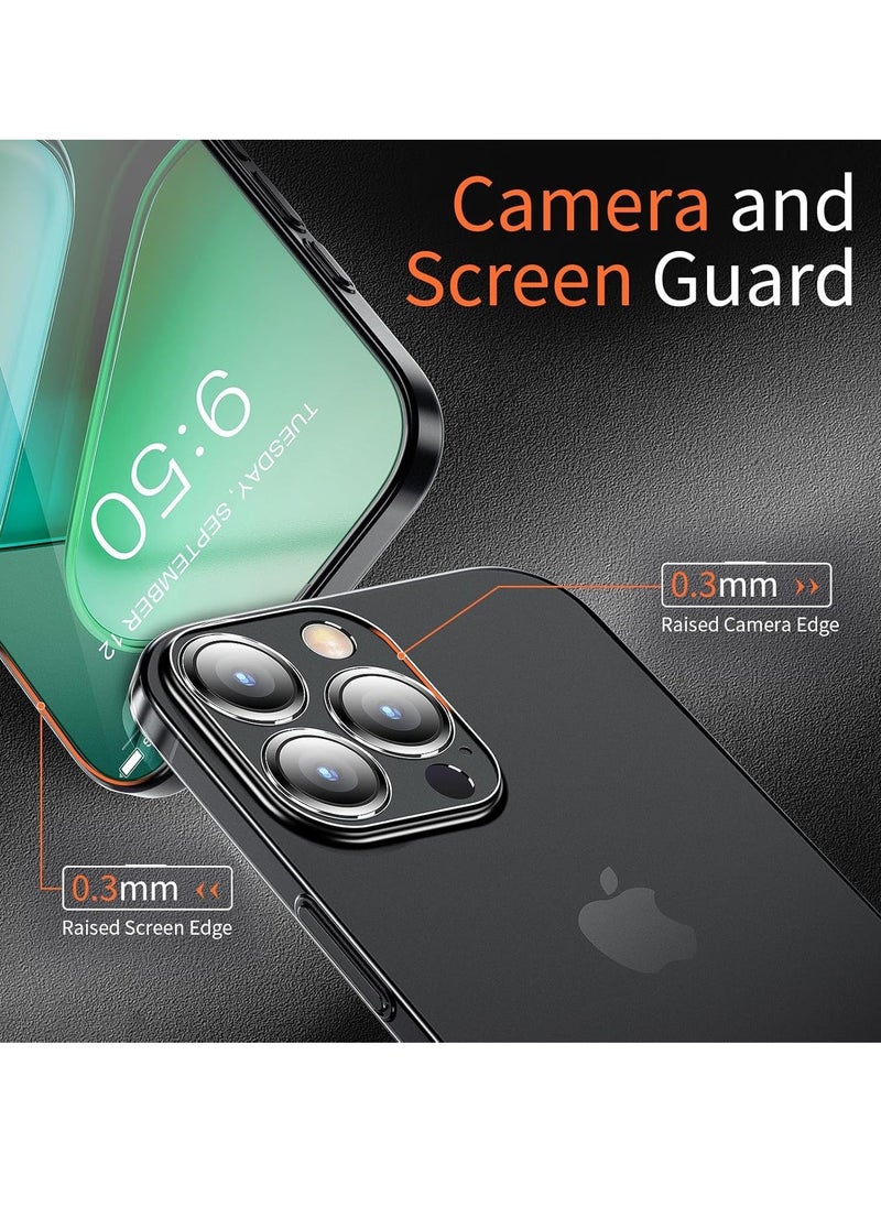 Raxoom iPhone 16 Pro Max Slim Case | 0.2mm Paper-Thin Lightweight Matte Finish | PP Back Protection | Anti-Fingerprint & Anti-Yellowing | Compatible with iPhone 16 Pro Max 6.9 Inch - Translucent Black - Image 4
