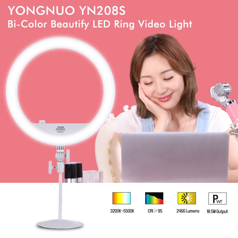 Loquat Photography LED Video Light Ring White - Image 2