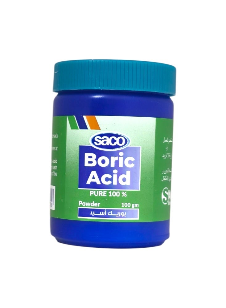 ساكو مسحوق حمض البوريك النقي 100%، لعمل عجينة الصراصير 100 غرام - Image 2