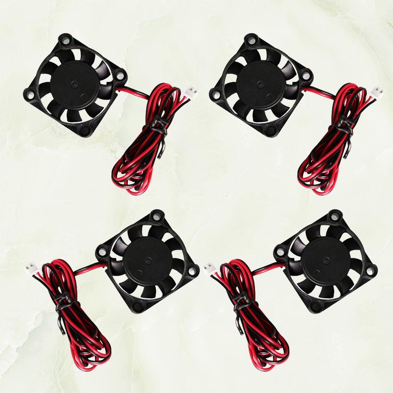 8 pcs DC 12V Radiator Electric Industrial Industry Blower Fan 3D Printer Accessory (Black) - Image 1
