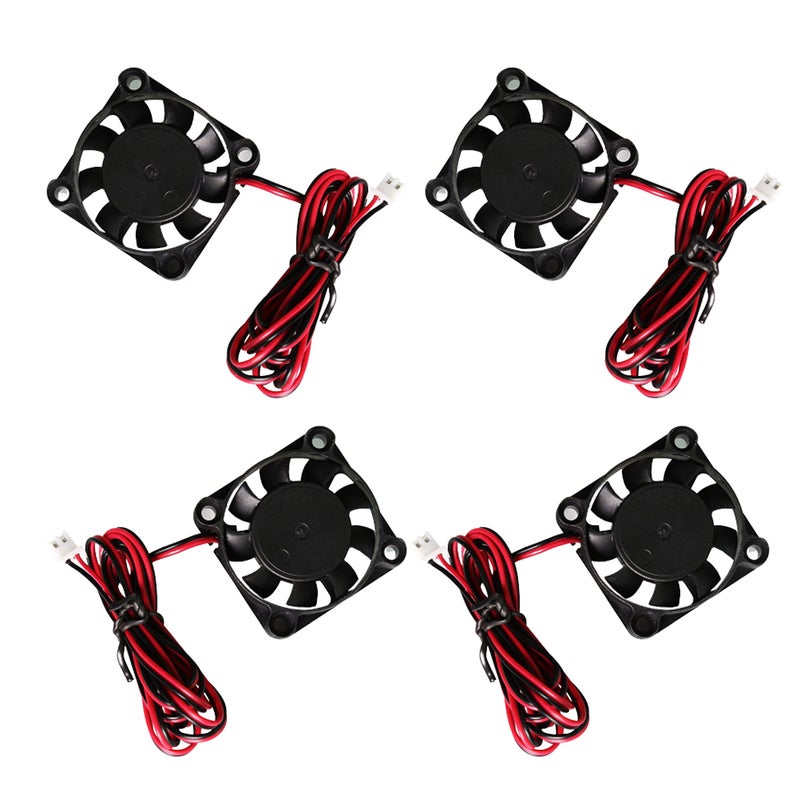 8 pcs DC 12V Radiator Electric Industrial Industry Blower Fan 3D Printer Accessory (Black) - Image 2