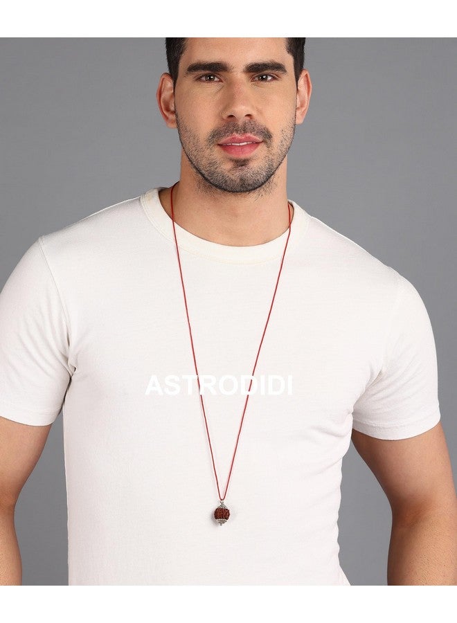 ASTRODIDI 6 Mukhi Rudraksha Pendant with Lab Certificate | Nepali Six Face Original Rudraksh | Astrological Benefits | Unisex Design for Men & Women Boys and Girls - Image 4