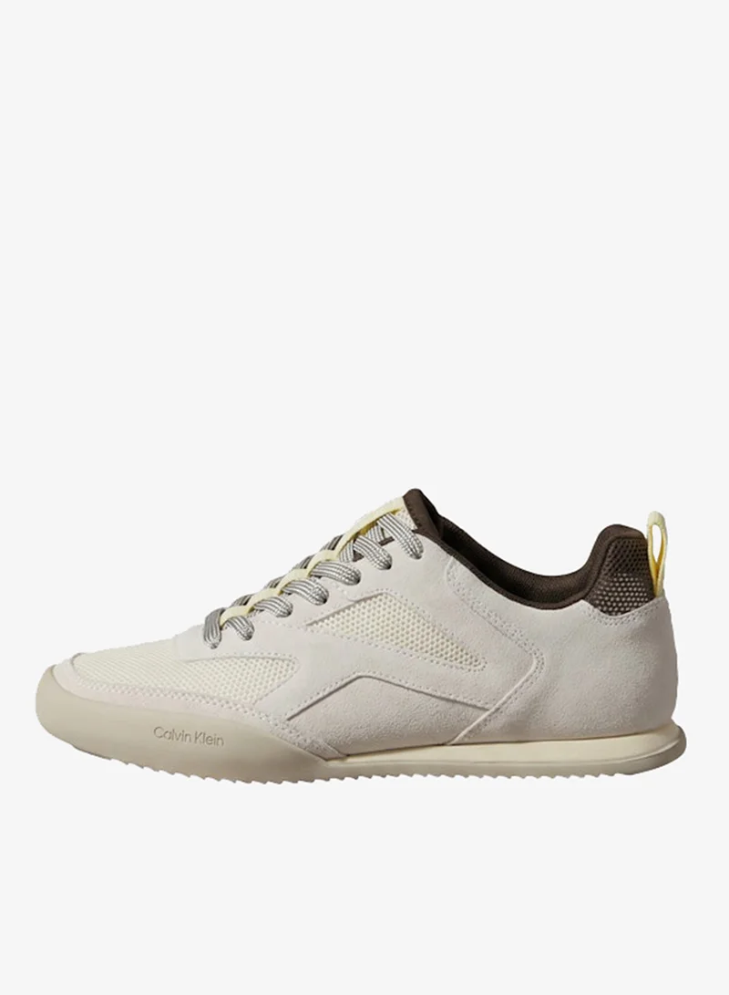 كالفن كلاين Low-Profile Reflective Mesh Suede Trainers