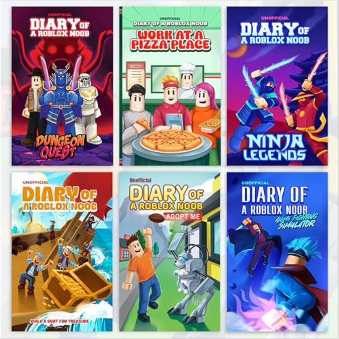 Nord Vitae Robloxia Kid Diary of a Roblox Noob (Part 2): 6 Books Set Video Game Adventure Stories Independent & Unofficial Roblox Book Series for Boys & Girls - Image 2