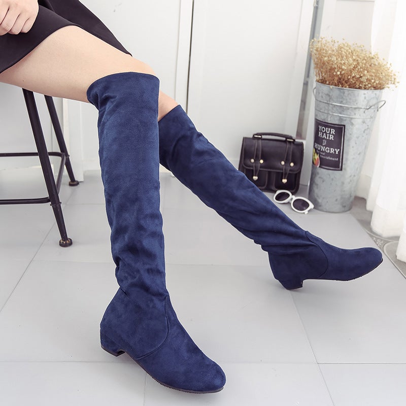Foreign trade large size autumn and winter New High boots super long knee boots flat boots children spring and autumn boots manufacturers wholesale - Image 4