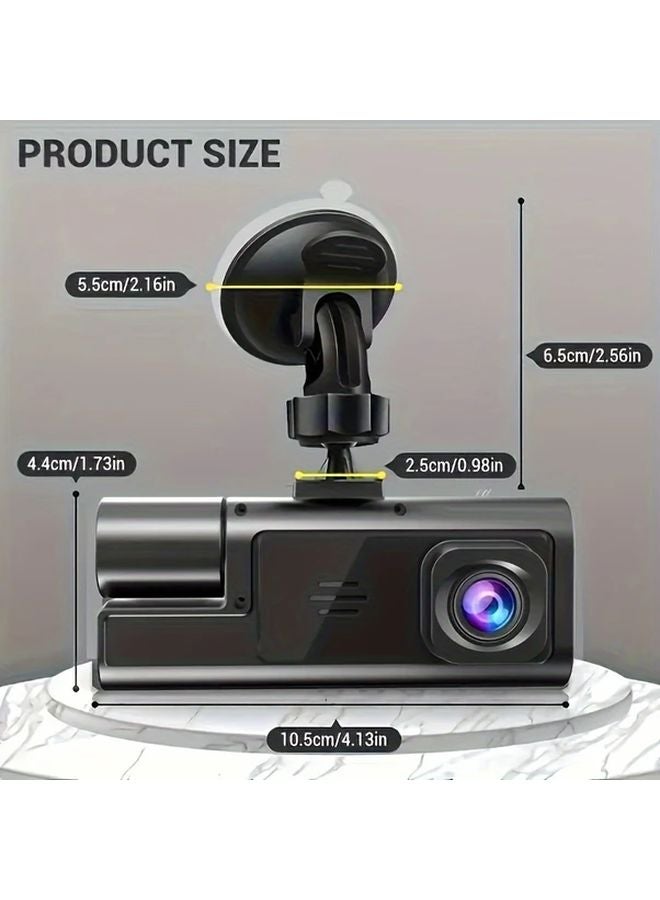 1080P Dual Lens Dash Cam With Night Vision Loop Recording G Sensor Motion Detection 170 Degree View Angle - Image 2