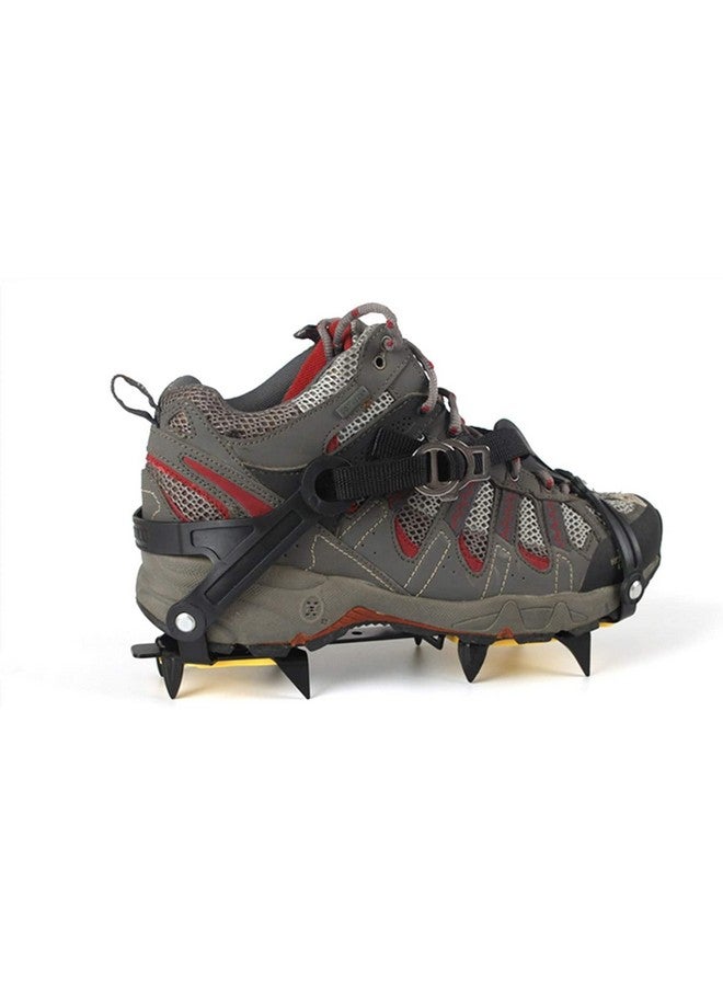 Linist 10-Tooth Stainless Steel Crampons, Ice Traction Cleats Comfortable Non-Slip Mat Ice Traction Cleats are Suitable for Climbing, and Hiking. (Color : Yellow) - Image 5